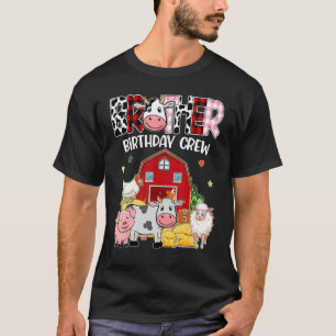 T-shirt Frère de vache Anniversaire Crew Farm Thème Animau