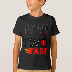 T-shirt Frère Des Deux Rapides 2E Anniversaire Boy Racing 