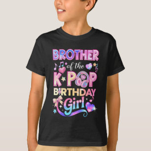 T-shirt Frère des filles d'anniversaire K-Pop de musique c