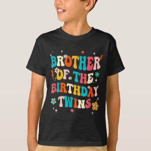 T-shirt Frère des jumeaux d'anniversaire Garçons Filles Fê