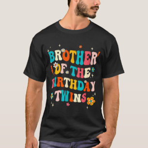 T-shirt Frère des jumeaux d'anniversaire Garçons Filles Fê