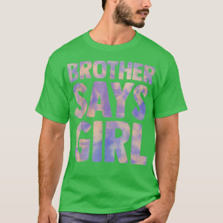 T-shirt frère dit que la fille révèle la grossesse