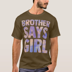 T-shirt frère dit que la fille révèle la grossesse