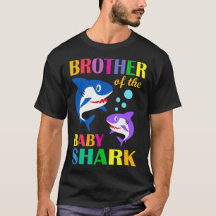 T-shirt Frère Du Bébé Birthday Shark Brother Shark C