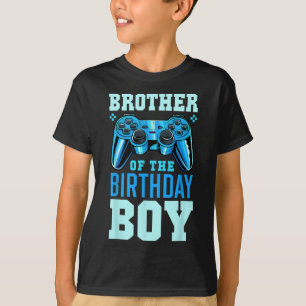 T-shirt Frère du garçon d'anniversaire correspondant vidéo