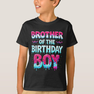 T-shirt Frère du garçon d'anniversaire Glace Baseball Fam