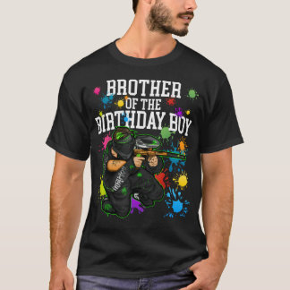 T-shirt Frère du garçon qui fête son anniversaire Paintbal