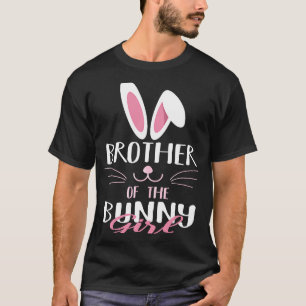 T-shirt Frère Du Lapin Fille Lapin Amant De Lapin De Pâque