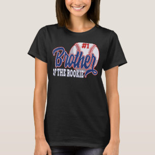 T-shirt Frère Du Rookie Baseball 1er Anniversaire Baseba