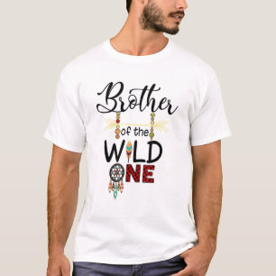 T-shirt Frère Du Sauvage Un 1er Anniversaire Première Chos