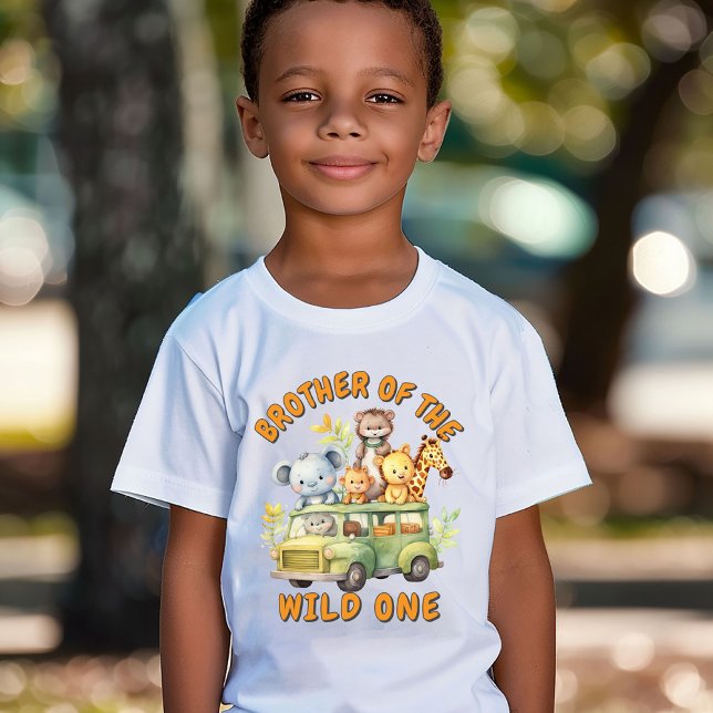 T-shirt Frère du Sauvage Un safari animal anniversaire (Créateur téléchargé)