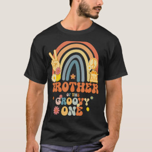T-shirt Frère Du Super One Rainbow Boho Anniversaire Pa