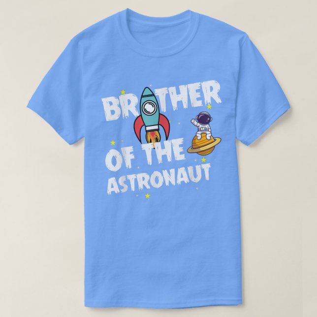 T-shirt Frère du thème spatial astronautique de naissance  (Design devant)