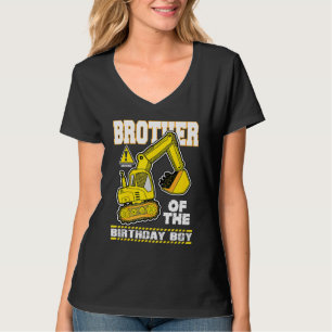 T-shirt Frère Du Véhicule De Construction D'Excavateur Dig