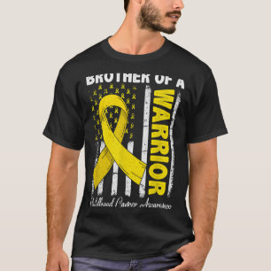 T-shirt Frère d'un guerrier Sensibilisation au cancer infa
