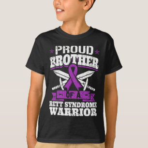 T-shirt Frère D'Un Syndrome De Rett Guerrier Sensibilisati