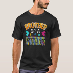 T-shirt Frère d'une Sensibilisation sur l'autisme guerrièr