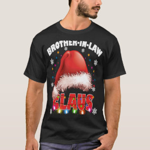 T-shirt Frère En Droit Claus Santa Chapeau Noël Correspond