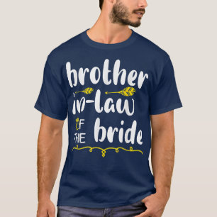 T-shirt Frère En Droit De La Mariée Groom Heureux Mariage 