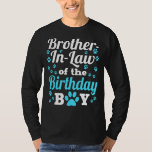 T-shirt Frère En Droit De L'Anniversaire Chien Chien Paw A