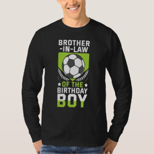T-shirt Frère En Droit De L'Anniversaire Joueur De Footbal
