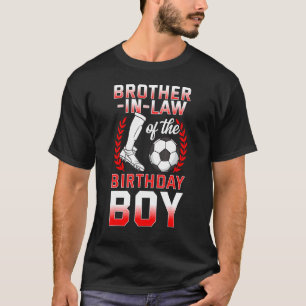 T-shirt Frère En Droit De L'Anniversaire Joueur De Footbal