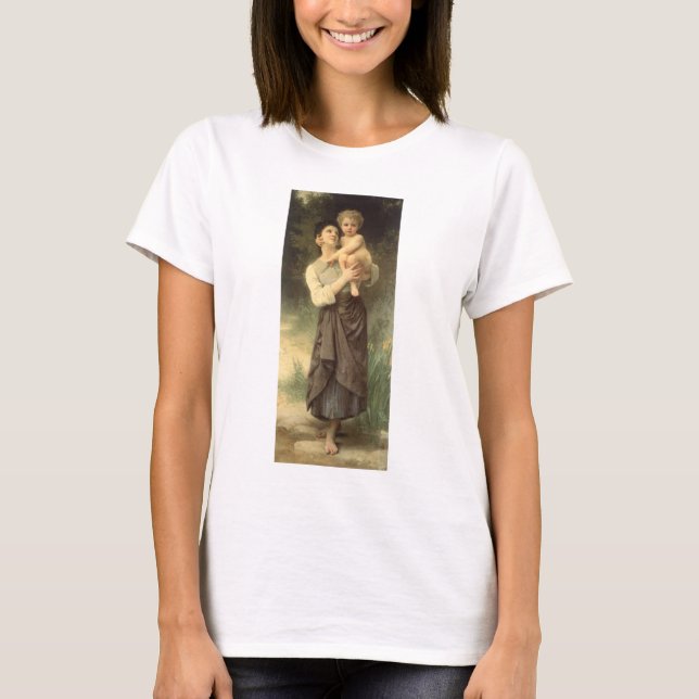 T-shirt Frère et Sœur de William Adolphe Bouguereau (Devant)