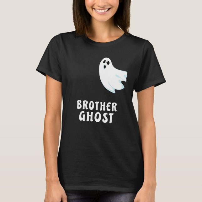 T-shirt Frère Ghost Funny Éffrayant Halloween Ghost Hallow (Devant)