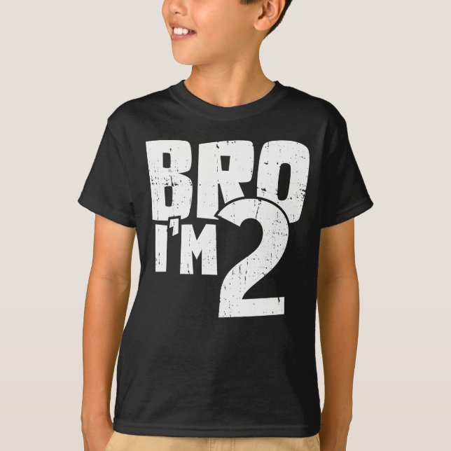 T-shirt Frère j'ai 2 ans (Devant)