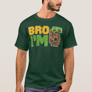 T-shirt Frère, j'ai 6 ans, jeu vidéo Piel Bday 6e annivers