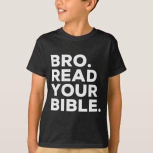 T-shirt Frère Lis Ta Bible Frère Foi Religieuse Chrétienne