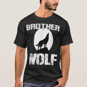 T-Shirt Frère Loup Famille Correspondante Tribu Lo