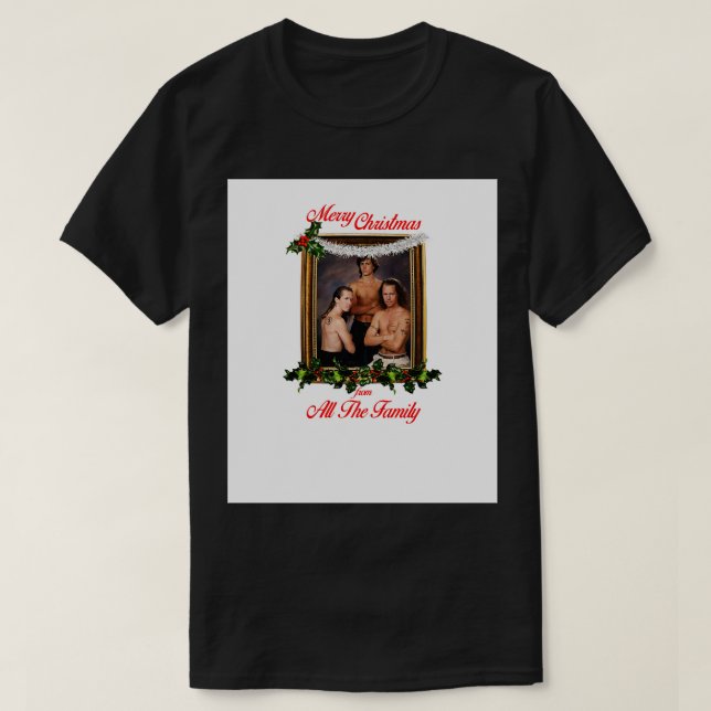 T-shirt Frère Ninjas Joyeux Noël De Toute La Famille (Design devant)