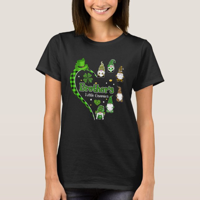 T-shirt Frère S Little Gnomies mignonnes Gnomes Heart St P (Devant)