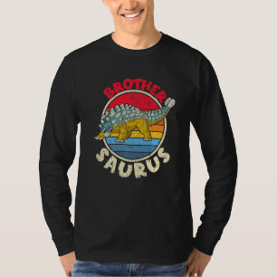 T-shirt Frère Saurus I Ankylosaurus Dinosaur I Famille Ma