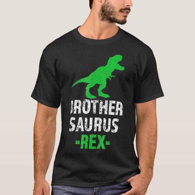T-shirt Frère Saurus Rex Dinosaure Drôle T-Rex Bro (Devant)
