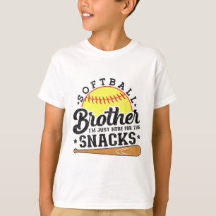 T-shirt Frère Softll Je suis juste là pour les snacks drôl