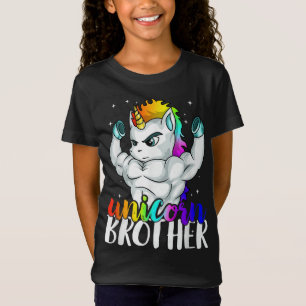 T-Shirt Frère Unicorne Soeur à Big Bro Brothercorn Chri