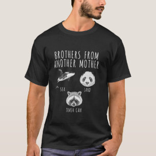 T-shirt Frères D'Une Autre Mère Orca Panda Raccoon