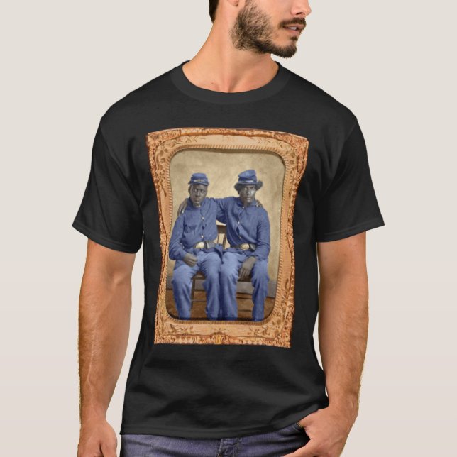 T-shirt Frères en armes. Soldats de l'Union de la guerre c (Devant)