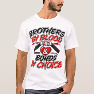 T-shirt Frères par le sang, liens par choix Check de poi