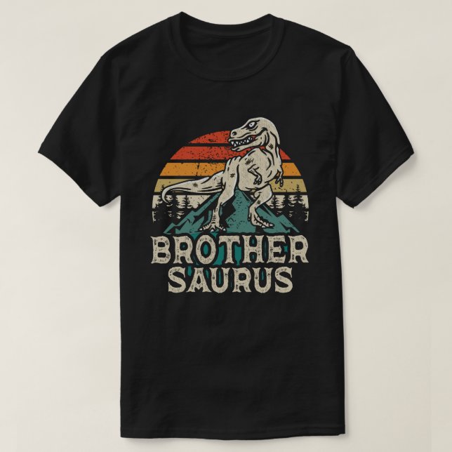 T-shirt Frèresaurus Dinosaure T Rex Frère Saurus Drôle (Design devant)