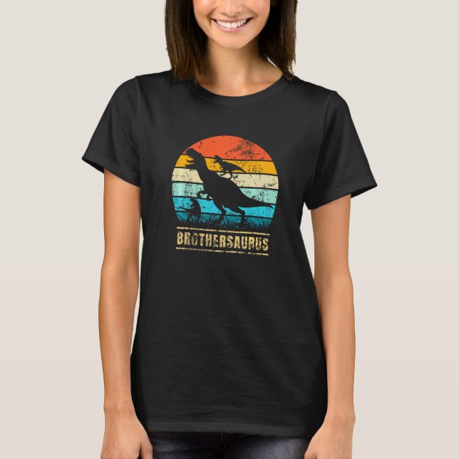 T-shirt Frèresaurus rex Frère Saurus Dinosaure (Devant)