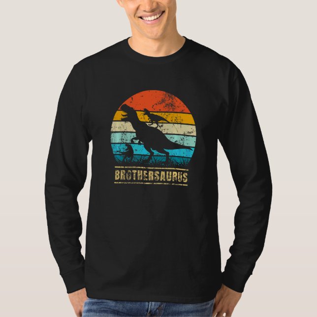 T-shirt Frèresaurus rex Frère Saurus Dinosaure (Devant)