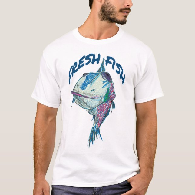T-shirt fresh fish (Devant)