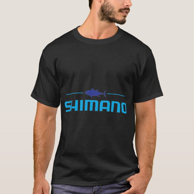 T-shirt Freshwater Shimano Rods Sticker (Devant)