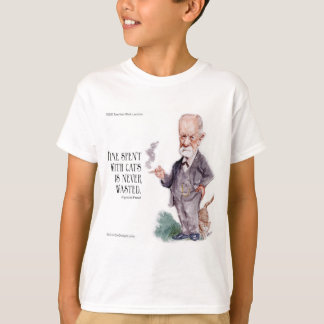 T-shirt Freud & Citation sur les chats garçons