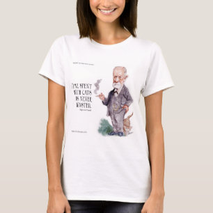 T-shirt Freud & Citation sur les Chats pour Femmes