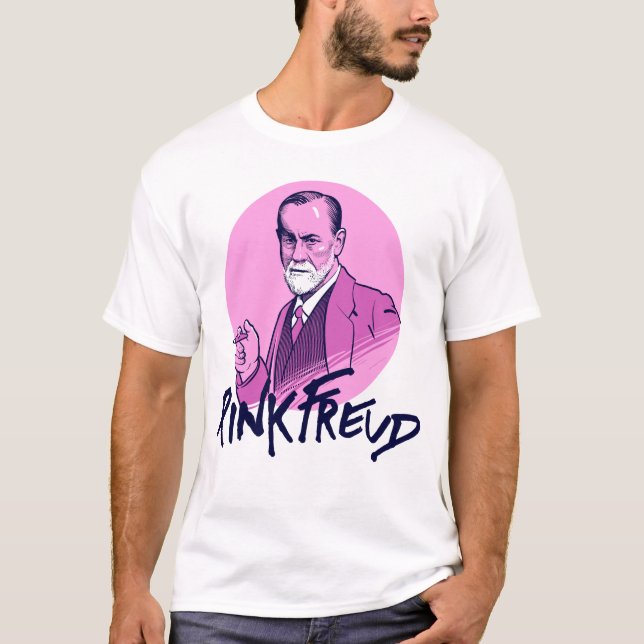 T-shirt Freud rose (Devant)