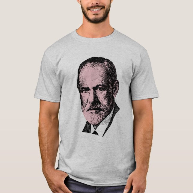 T-shirt Freud rose Sigmund Freud (Devant)